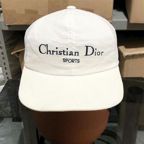 dior cap weiß|vintage christian Dior hat.